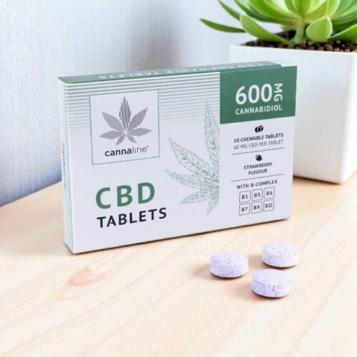 cbd-capsule-masticabili-60mg-fragola-vitamine-b-facile-comodo-ansia-stress-cannaline-tablets